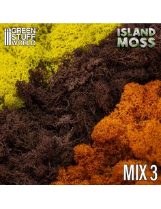 Mousse d'Islande - Mélange Jaune et Marron