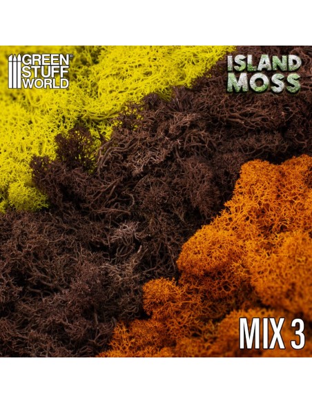 Mousse d'Islande - Mélange Jaune et Marron