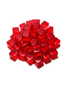 Jetons Cubes Rouges