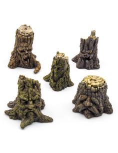 Souches d'arbres enchantées