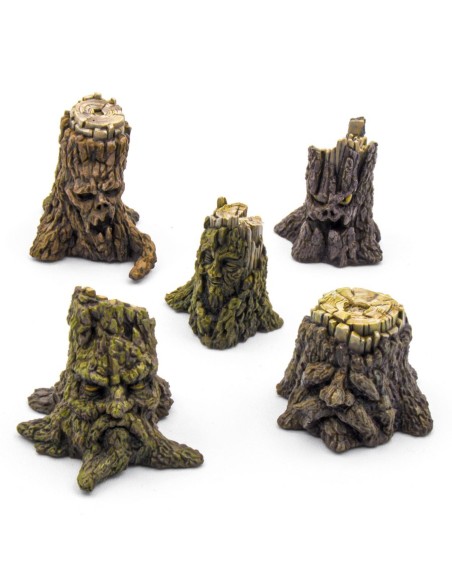 Souches d'arbres enchantées