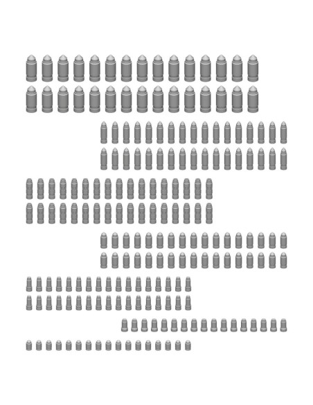 200x Balles et Douilles en Résine