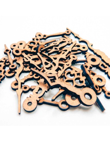 Steampunk aiguilles de l'horloge en bois MDF