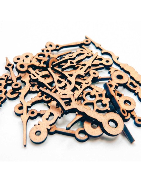 Steampunk aiguilles de l'horloge en bois MDF