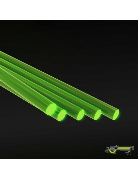Tiges Acryliques ROND 24 mm Fluor VERT