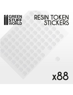 88x Cabochons Autocollants en Resine 15mm
