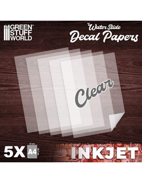 Decalcomanies a leau  Inkjet Transparent