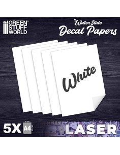 Decalcomanies à leau  Laser Blanc