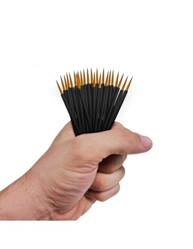 25x Pinceaux Synthétiques Jetables