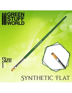 GREEN SERIES Pinceau Synthétique Plat Taille 1