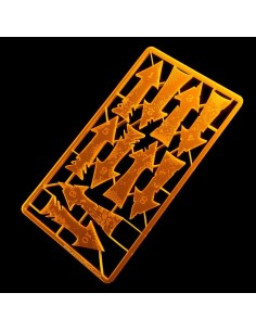 Flèches de Charge et Recul - Orange Fluor