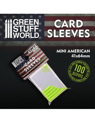 Pochettes de Cartes - Mini Americain 41x64mm