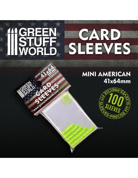 Pochettes de Cartes - Mini Americain 41x64mm