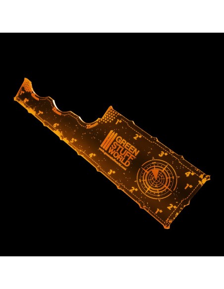 Mesureur Gaming - Orange Fluor 8 pouces