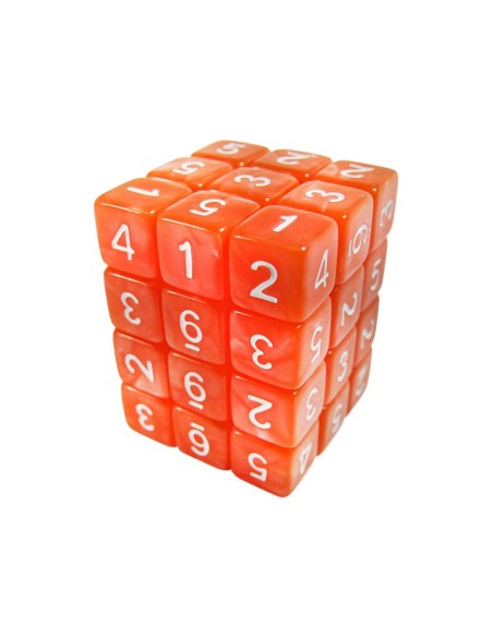 36x D6 12mm Dés de Jeu - Orange