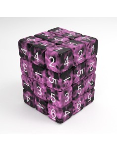 36x D6 12mm Dés de Jeu - Rose Marbre