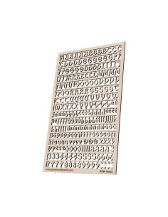 Lettres et nombres 6 mm GOTHIQUE