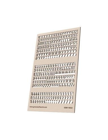 Lettres et nombres 4 mm STANDARD
