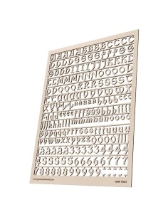 Lettres et nombres 10 mm GOTHIQUE