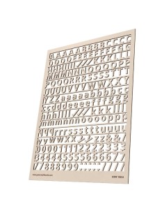 Lettres et nombres 10 mm STANDARD