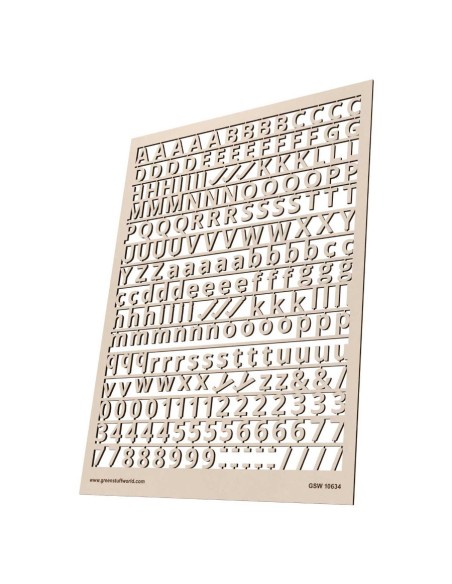 Lettres et nombres 10 mm STANDARD