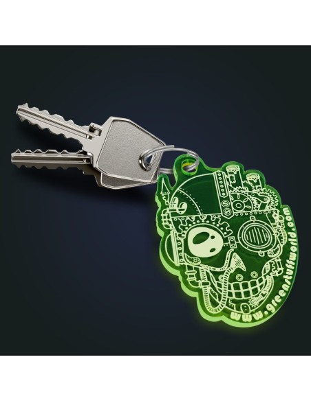 Porte-clés - GREEN SKULL