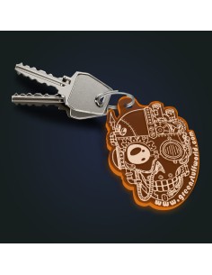 Porte-clés - ORANGE SKULL