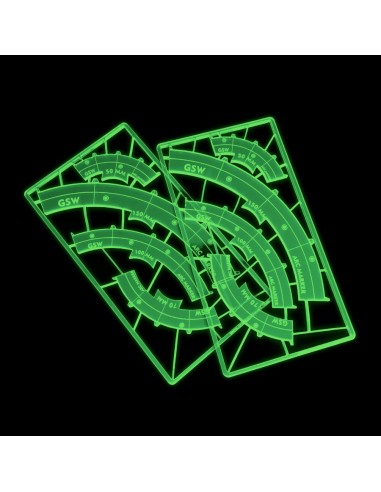 Marqueurs de ligne de tir (Legion) LIME FLUOR