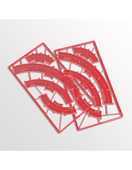 Marqueurs de ligne de tir (Legion) Rouge