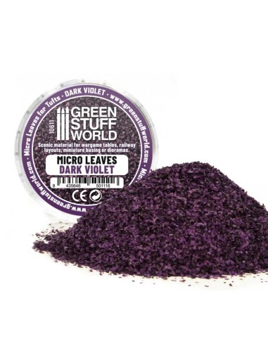 MICRO FEUILLES - Mélange violet foncé