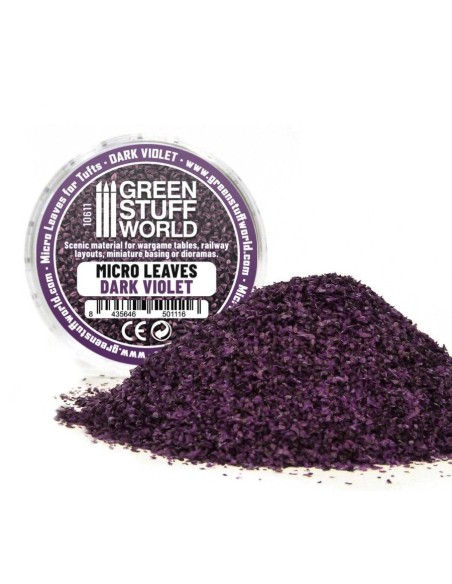 MICRO FEUILLES - Mélange violet foncé