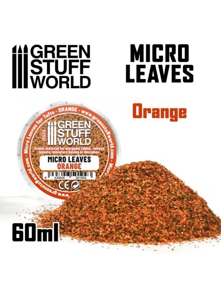 MICRO FEUILLES - Mélange orange