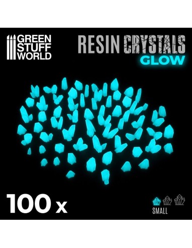 Cristaux de Résine BLEU TURQUOISE GLOW - Petits