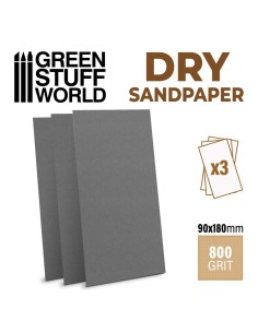 Papier de verre 180x90mm - DRY - Grain 800
