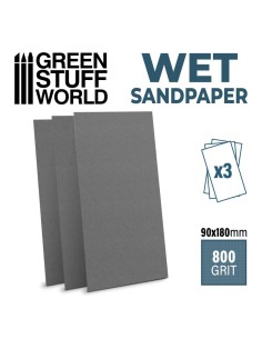 Papier de verre humide et waterproof 180x90mm - Grain 800