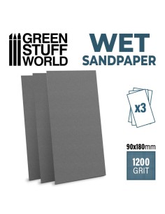 Papier de verre humide et waterproof 180x90mm - Grain 1200