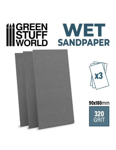 Papier de verre humide et waterproof 180x90mm -...