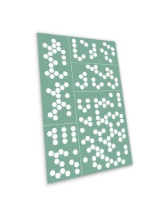 Pochoirs auto-adhésifs - Camouflage hexagonal