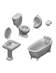 Ensemble en résine SALLE DE BAINS et WC