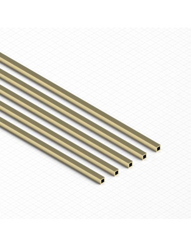Tubes carrés en laiton 1.5mm