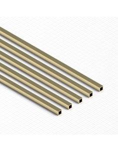 Tubes carrés en laiton 2mm