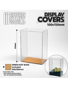 Vitrine ouverte 100x150mm (22cm de haut)