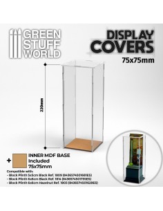 Vitrine ouverte 75x75mm (22cm de haut)