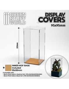 Vitrine ouverte 95x95mm (22cm de haut)