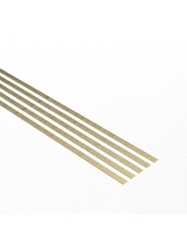 Profilé plat en laiton 0.2 x  2mm