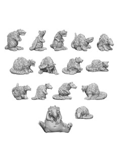 Set en résine RATS GÉANTS