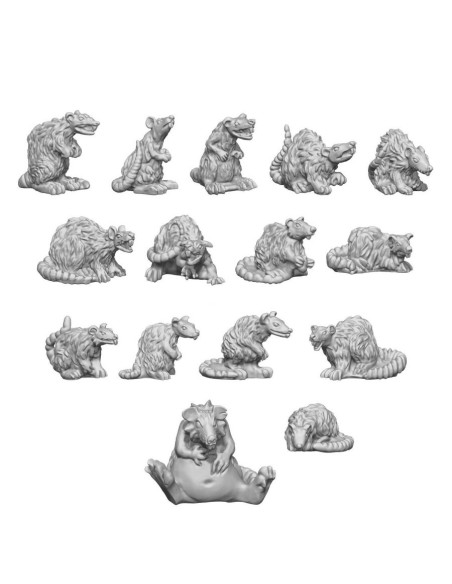 Set en résine RATS GÉANTS