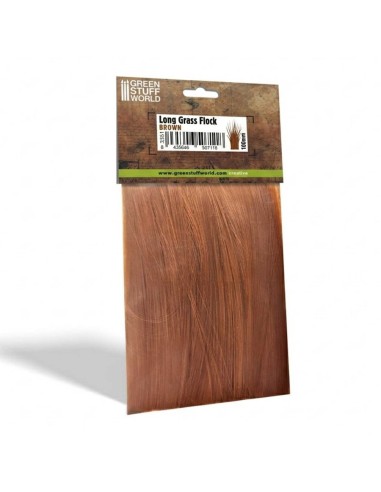 Herbe longue 100mm - Marron