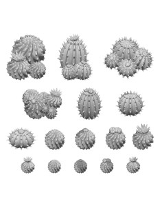 SET IMPRIME EN 3D - BARREL CACTUS