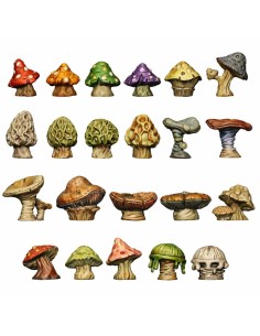SET IMPRIME EN 3D - CHAMPIGNONS EPAIS